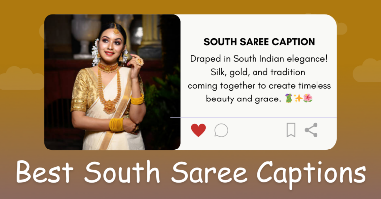 South saree caption